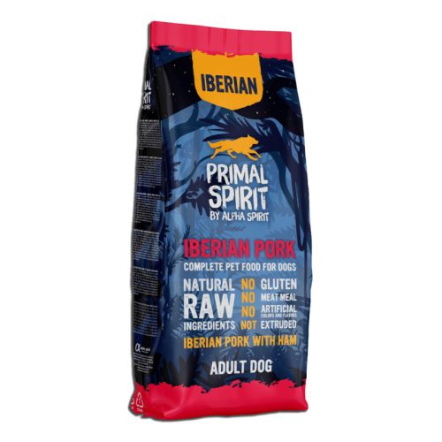 Primal Spirit Iberian Pork 70% - SERTÉS száraztáp kutyáknak 12kg , Primal Spirit